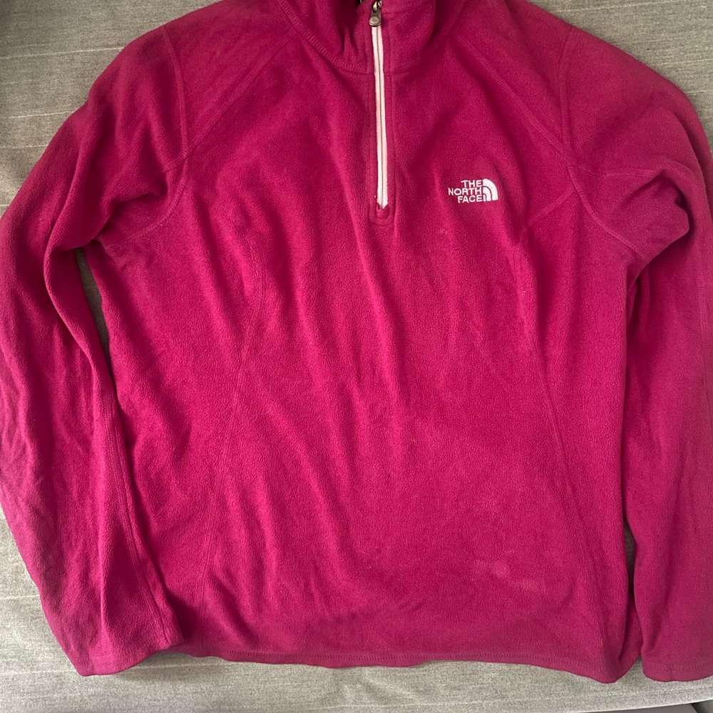 The North Face Pink Half Zip Sweater